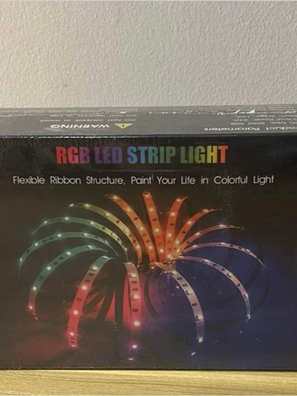 RGB LED Strip Light - Multicolor Flexible Party Lights (Black) Bx 10